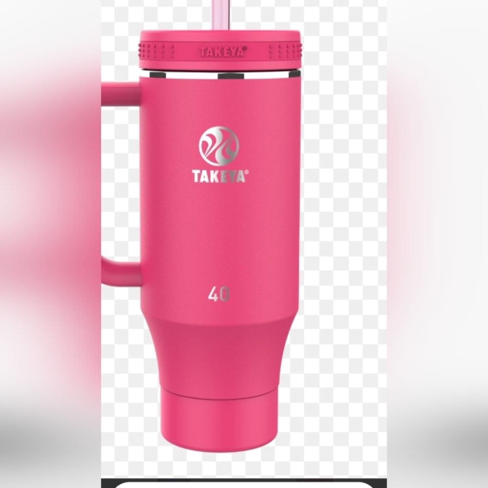 Takeya 40 oz Pink Insulated Travel Mug